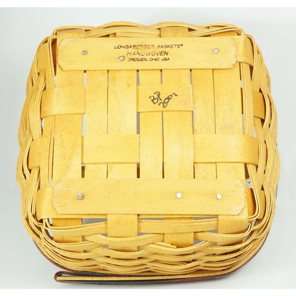 Longaberger 2001 Strawberry Basket Combo Liner Protector All-American Collection
